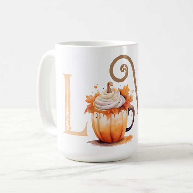 Mug Love Citrouille Spice (Devant gauche)