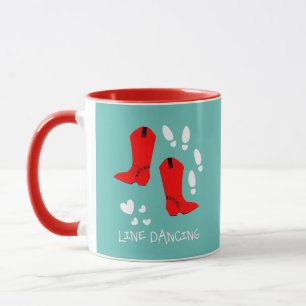 Mug Love Country Line Dancing Personnalisé