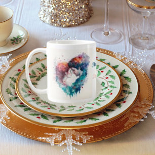 Mug Love Couple Photo Vintage, Texte Personnalisé