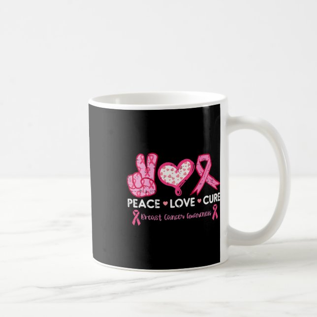 Mug Love Cure Cancer du sein Sensibilisation Survivant (Droite)