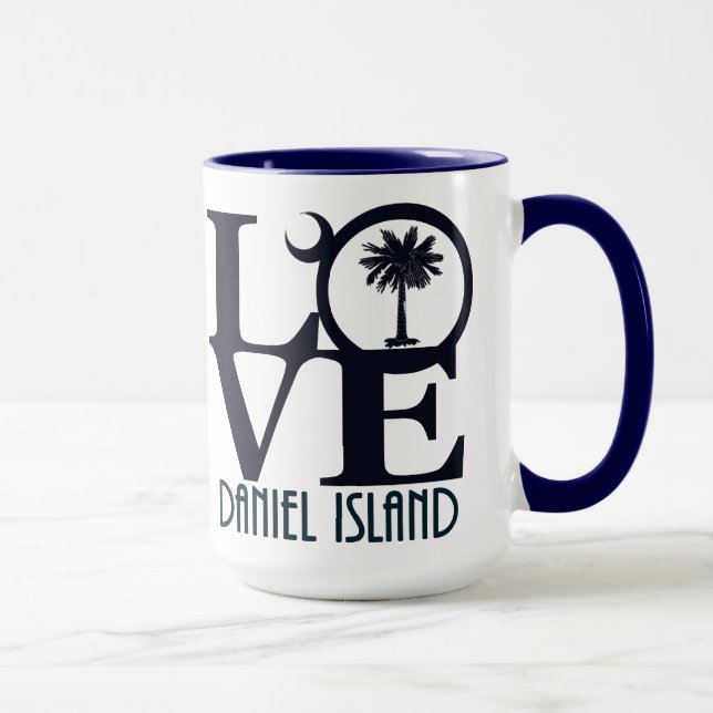 Mug LOVE Daniel Island SC 15oz (Droite)