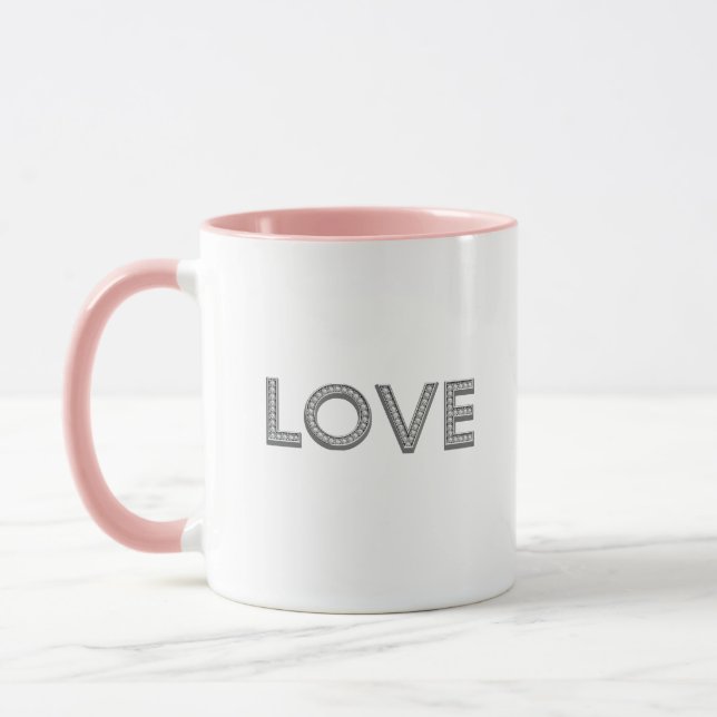 Mug Love Diamond Letters (Gauche)
