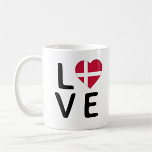 Mug Love - Drapeau du Danemark