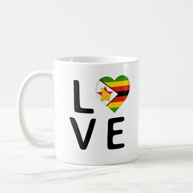 Mug Love - Drapeau du Zimbabwe (Gauche)