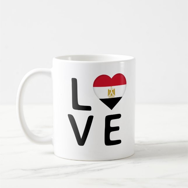 Mug Love - Drapeau égyptien (Gauche)