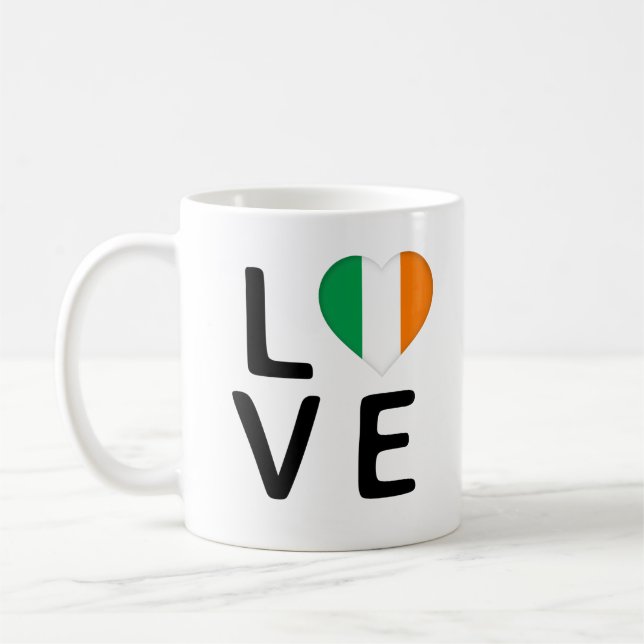 Mug Love - drapeau irlandais (Gauche)