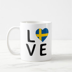 Mug Love - Drapeau Suède