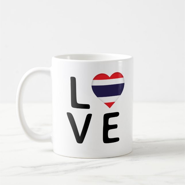 Mug Love - Drapeau Thaïlande (Gauche)