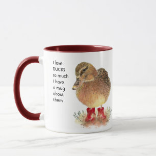 Mug Love DUCKS tellement je tellement de Citation amus