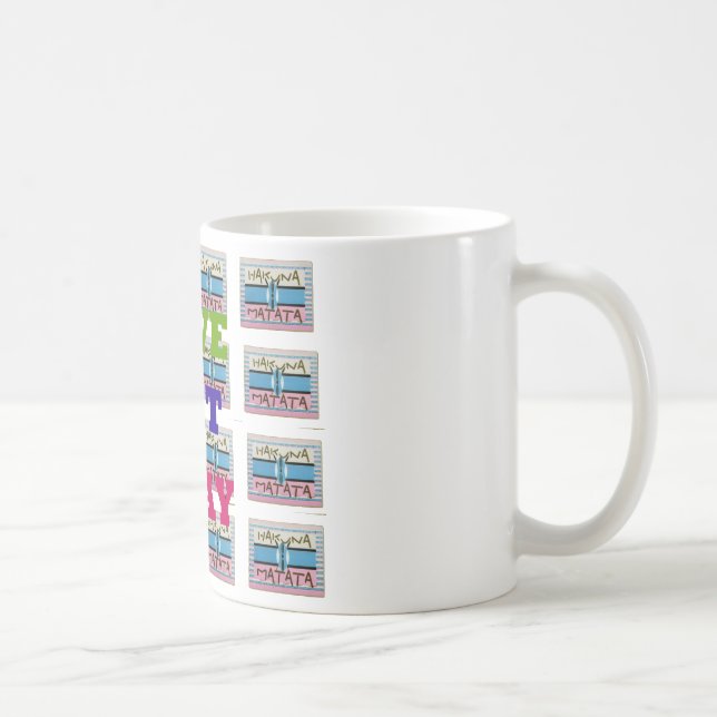 Mug Love Eat Play Hakuna Matata Art Print (Droite)