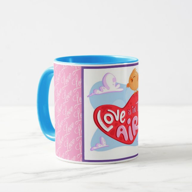 Mug Love Elegant Moderne Populaire Meilleur Coeur (Devant gauche)