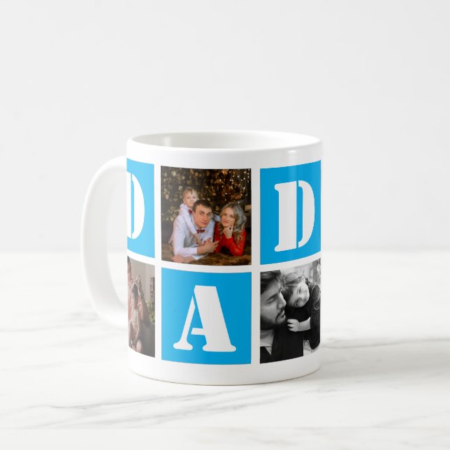 Mug Love Fête des pères 5 photos (Devant gauche)