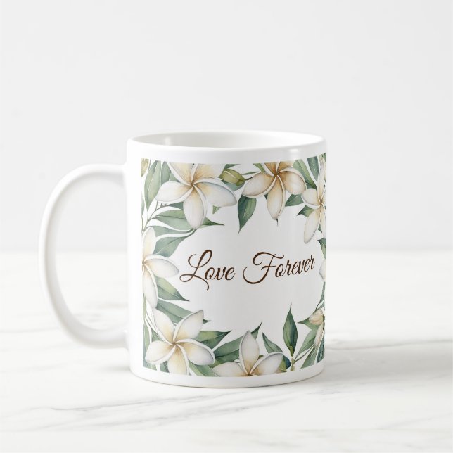 Mug Love Forever, Plumeria (Gauche)