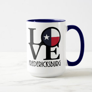 Mug LOVE Fredricksburg Texas 15oz