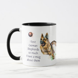 Mug Love German Shepherd Dog 