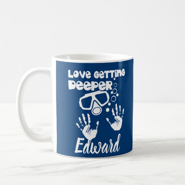 Mug Love Getting Deeper (Plongée sous-marine) (Gauche)