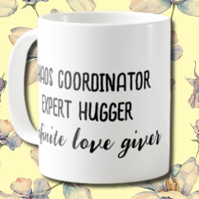 Mug Love Giver Hugger mignon cadeau de la fête des mèr (Add a name and make it yours now! Why wait?)