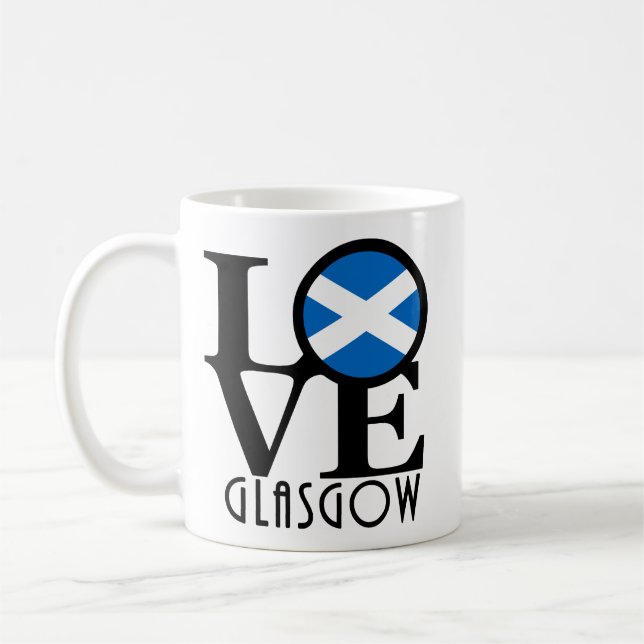 Mug LOVE Glasgow Ecosse 11oz (Gauche)