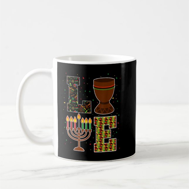 Mug LOVE Happy Kwanzaa Decorations Unity Cup (Gauche)