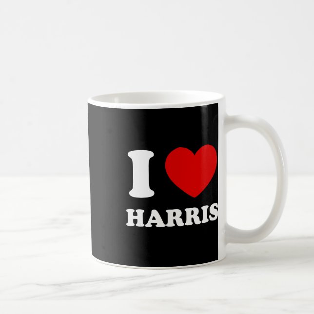 Mug Love Harris I Heart Harris Funny Prénom Harris (Droite)