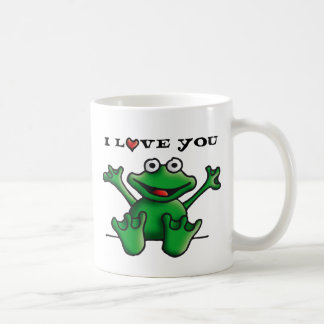 Mug love heart frog
