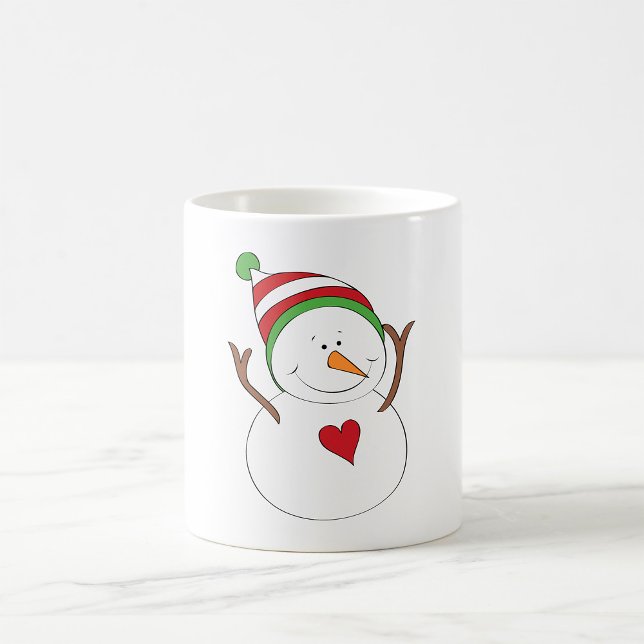 Mug Love Heart Snowman (Créateur téléchargé)