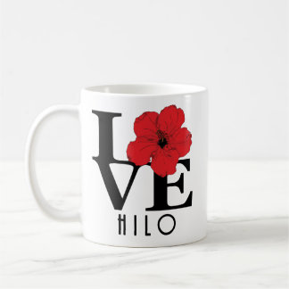 Mug LOVE Hilo Red Hibiscus 11oz