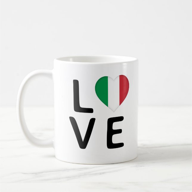 Mug Love - Italie Drapeau (Gauche)