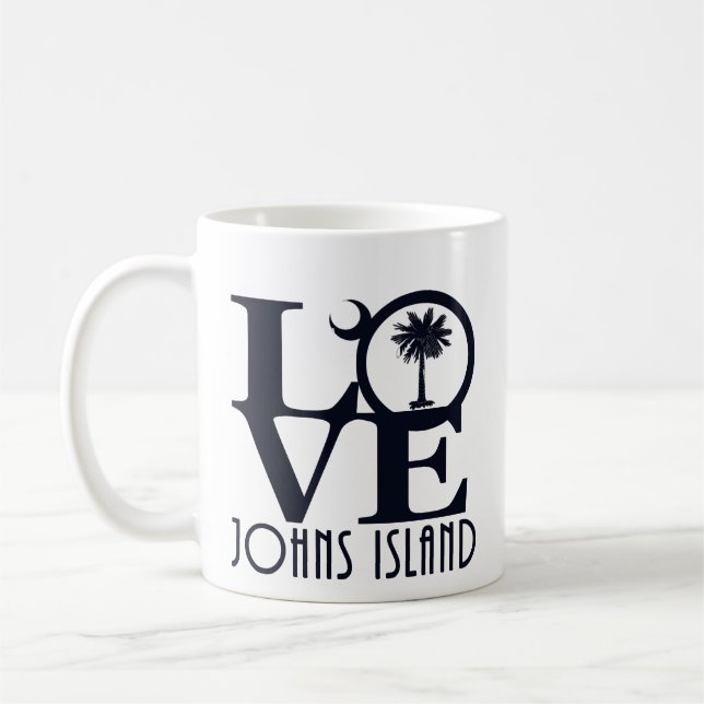Mug LOVE Johns Island SC 11oz (Gauche)