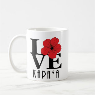 Mug LOVE Kapa`a Red Hibiscus 11oz