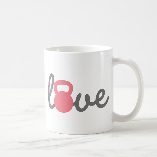 Mug Love Kettlebell Pink (Droite)