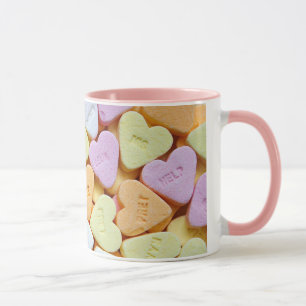 Mug "Love" La Saint Valentin's Candy Heart Coffee Cup