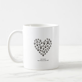 Mug Love Leaves Paw Prints on the Soul