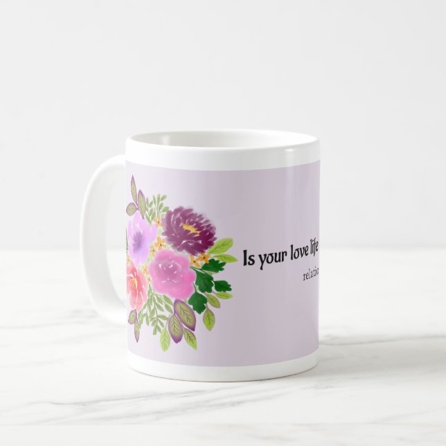 Mug Love Life : Relation Sagesse en Noir (Devant gauche)