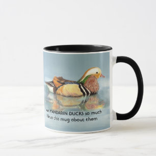 Mug Love MANDARIN DUCKS tellement que je fun Citation