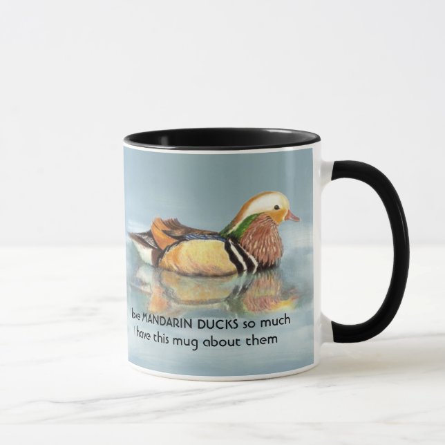Mug Love MANDARIN DUCKS tellement que je fun Citation (Droite)