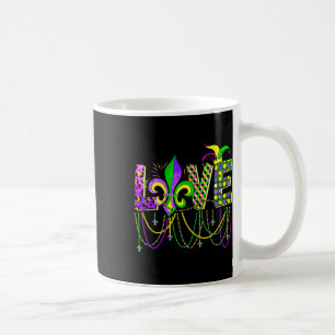 Mug Love Mardi Gras Perles Pour Femmes Funny Carnival