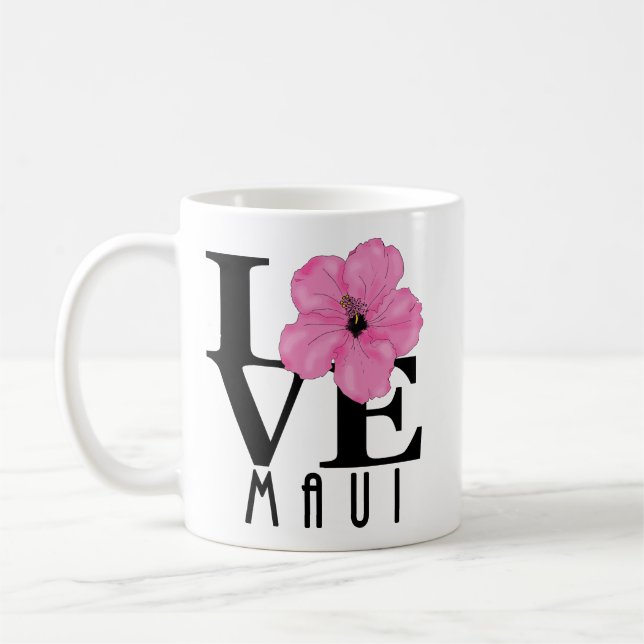 Mug LOVE Maui Pink 11oz (Gauche)