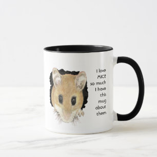 Mug Love Mice Mouse tellement je me plaisante Citer Mu