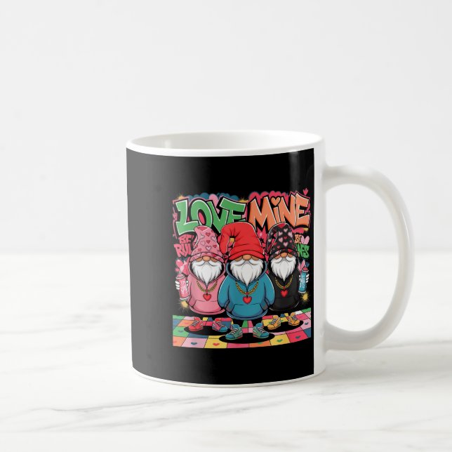 Mug Love Mine Gnomes Urban Street Art Valentines Graff (Droite)