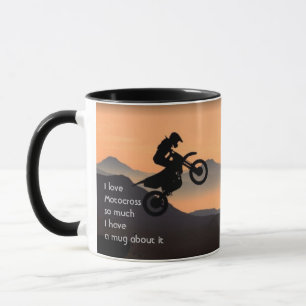 Mug Love Motocross Biking tellement de citations amusa