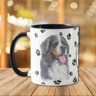 Mug Love My Bernese Mountain Dog Pawprint