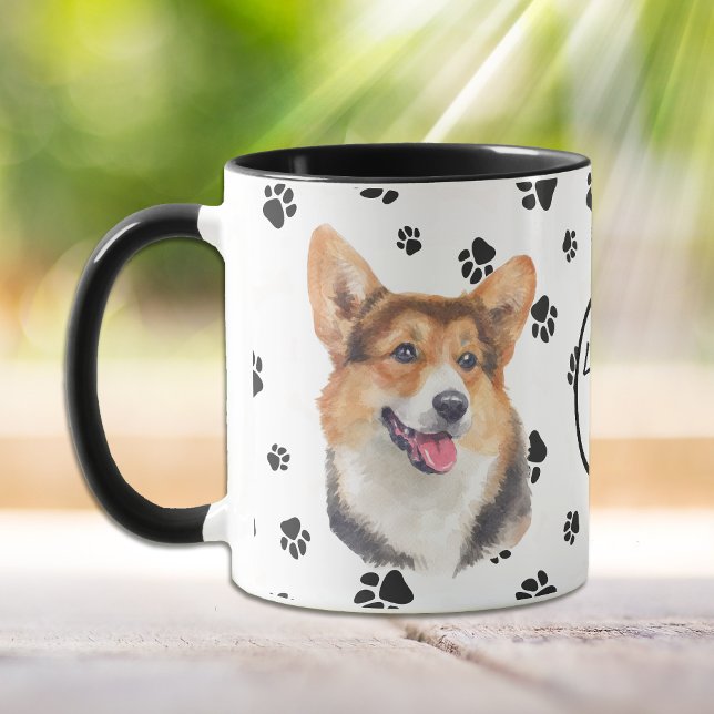 Mug Love My Cardigan Welsh Corgi Pawprint (Créateur téléchargé)