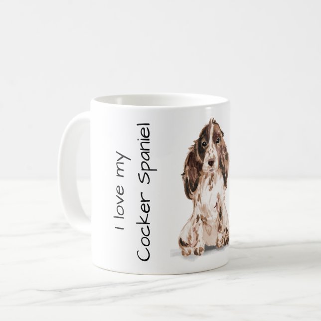 Mug Love My Cocker Spaniel (Devant gauche)