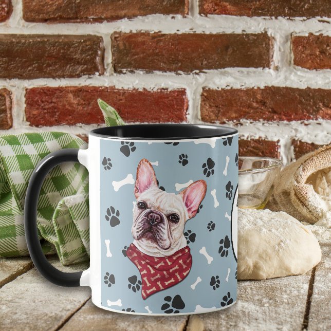 Mug Love My French Bulldog Pawprint (Créateur téléchargé)