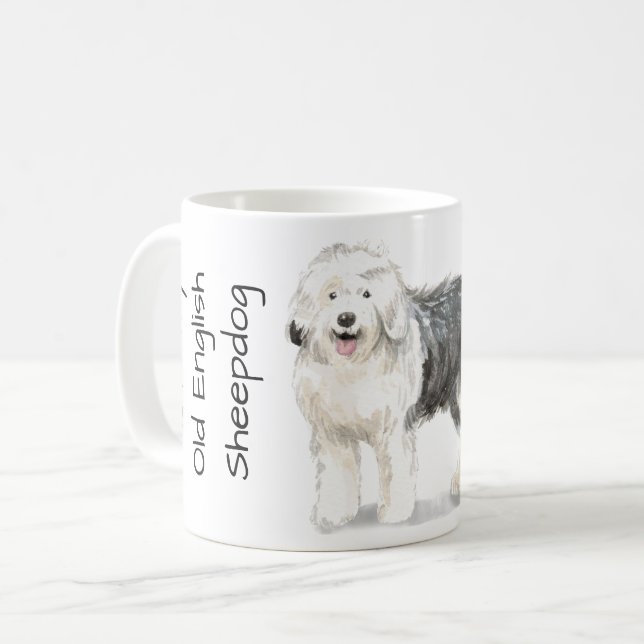 Mug Love My Old English Sheepdog (Devant gauche)