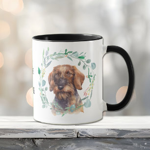 Mug Love My Wire Haired Doxie Wreath