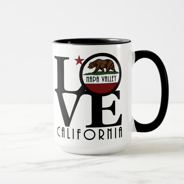 Mug LOVE Napa Valley California 15oz (Droite)