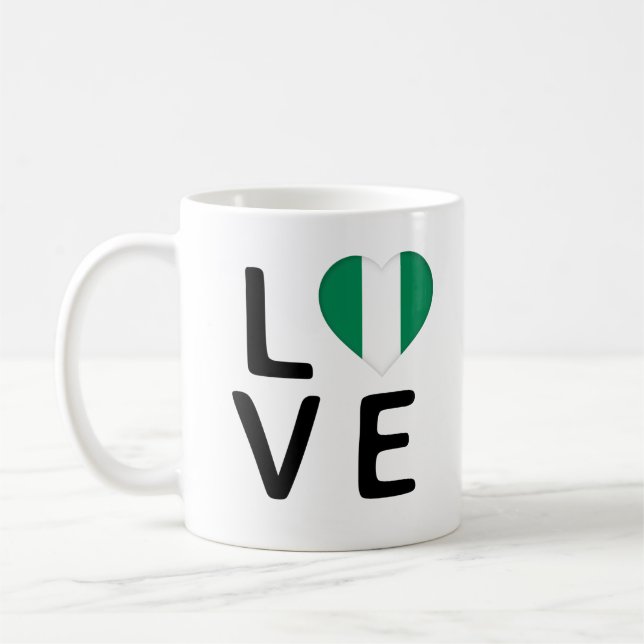 Mug Love - Nigeria Flag (Gauche)