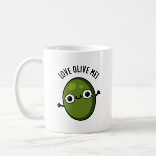 Mug Love Olive Me Drôle Pun de nourriture